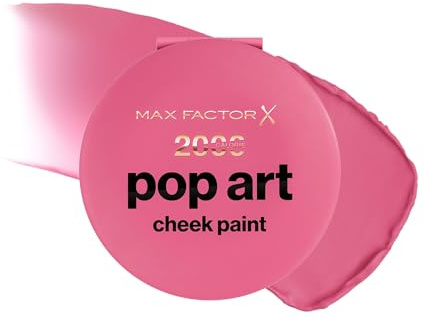Max Factor 2000 Calorie Pop Art Cheek Paint, Blusher Bouncy 20, Blush, Cream-to-Powder Formula, Matte, Blurred Finish, High-Impact, Buildable and blendable, 5g