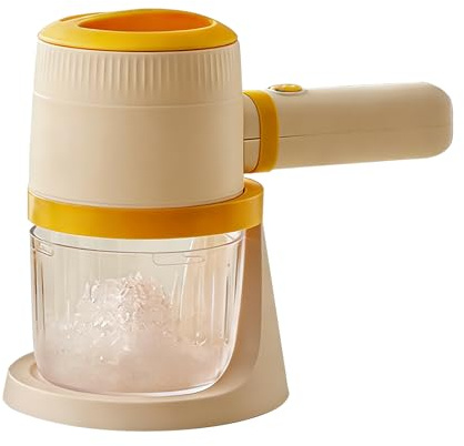Tritaghiaccio, Mini Macchina Elettronica Per Cubetti Di Ghiaccio Per Uso Domestico Portatile Per Granite E Coni Gelato Con 2 Lame In Acciaio Inox Per Riunioni Di Famiglia E Feste All'aperto