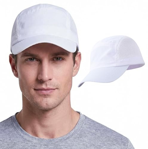 ZXTGBQ Ad Asciugatura Rapida Traspirante Outdoor Berretto Corsa, Cappellino Baseball Uomo, Cappelli con Parasole, Berretto da Tennis da Golf Visor Sportive Cappello, Cappello Uomo Estivo, Trucker cap
