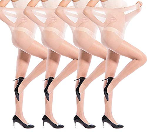 ANDIBEIQI 4 Pairs Collant de Maternité de Maintien avec Compression Moyenne Collants Voile de Soutien Grossesse