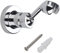 HIMREYLD Shower Head Holder - Shower Holder Bracket Copper Wall Mount for Handheld Showerhead and Standard Shower Hose - Chrome Plated 360 Degrees Adjustable