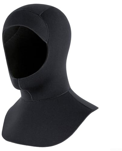 ZAMETTER Cappello da sub in neoprene per immersioni, per immersioni, surf, colore nero (S/M 3 mm nero)
