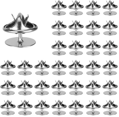 50 Pairs Metall-Verschlussstift Rückseiten, Tie Tack Pin Backs mit Blank Pins Stiftkappe Revers Stecknadelhalter Schmetterlingskupplung Rückseiten für Anstecker