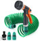 Tubo Acqua Giardino 7.5 M, Water Pipe Estensibile - Tubo a spirale con Pistola Multifunzione 8 Modelli Regolabili - Irrigazione Giardino, Lavaggio auto, Pulizia Cortile e Pet Balneazione (7.5m)
