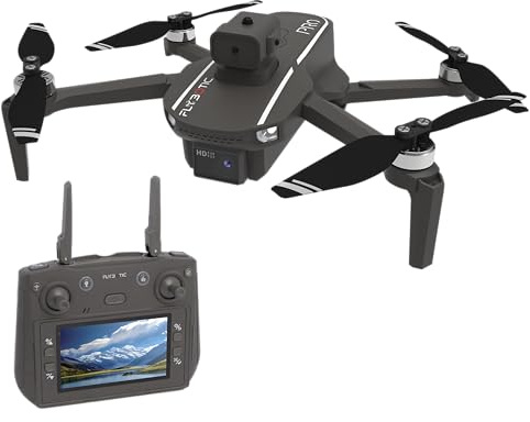 Flybotic – Drone Foldable Pro – Drone Pieghevole con Fotocamera HD – Trasmissione Video in Diretta sul Telecomando – GPS con Funzione “Seguimi” – RC per Adolescenti/Adulti da 14 Anni