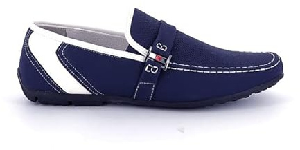UOMO DESIGN - Mocassin Homme perforé - Vincent II (41, Marine)