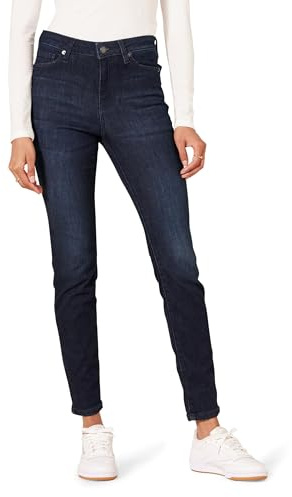 Amazon Essentials Women's Mid-Rise Stretchy Skinny Jeans - Discontinued Colours, Dark Wash, 12