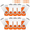 Pendrive 16GB 10 Pezzi, KROCEUS Chiavetta USB 2.0 Girevole Per Archiviazione Dati Pen Drive USB Flash Drive Memoria Stick Thumb Drive Per Computer Laptop TV(Arancione)