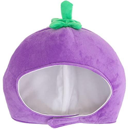 LUOZZY Funny Eggplant Hat for Carnival Costume Accessories Birthday Party Hat Photography Prop Headgear