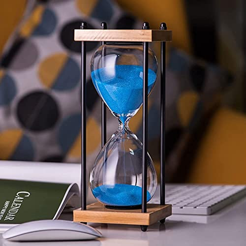 Sandglas TimglasKlassrum,Kök,Spel,Hemkontorsinredning Timglas Timer Sand Klocka Sandglas Timer Barnsäkerhet Timglas Antikt Glas Sandglas Sandglas 30 minuter (Grön Sand 30 (Color : Blue Sand, Size :