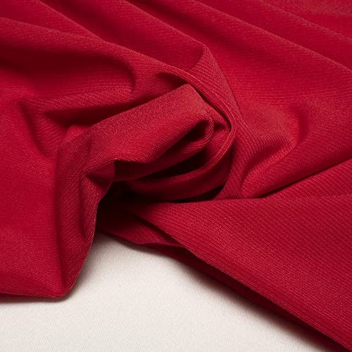 Maglina elastica tessuto al metro, maglina cotone elasticizzata, maglina elasticizzata diversi colori ROSSO