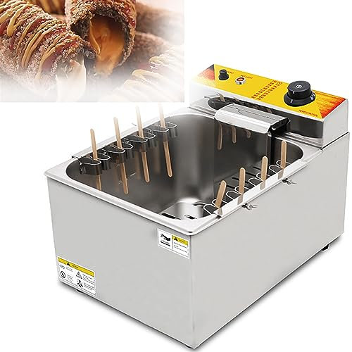 Hot Dog Stick Maker, 12L Fritös Ost Hot Dog Maskin Med Exakt Termostat, Justerbar Temperatur, Enkel Manöverpanel, För Hem Kommersiell