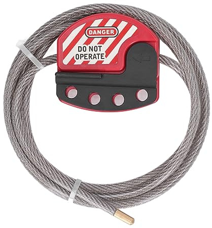 Tonysa Tagout Kabellås, Rostfritt Stål Kabellås, Lockout Tagout Stålkabellås, Låsanordning Med 4 Nyckelhål För Reparationshantering, Tonysaotyqg7er4s