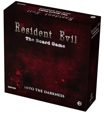 Steamforged Games Exclusive Resident Evil Into The Darkness Board Game with Monster Miniatures on 80 mm Base - 1-4 Players, Ages 14+