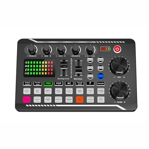 Scheda audio USB F998 Scheda audio Volume professionale Regolabile USB Live Stream Audio Card Adapter per PC Audio Scheda Audio Scheda Audio Computer Scheda Audio