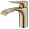 Badezimmer Waschbecken Wasserhahn Gebürstetes Gold Wasserfall Badezimmer Einhandbedienung Ein Loch Bauernhof RV Becken Eitelkeit Lavatory Wasserhahn