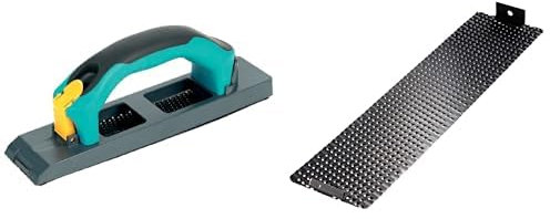 Bundle aus wolfcraft Kantenhobel I 4026000 I Zum Abschrägen von Kanten und Hobeln von Übergängen + wolfcraft 4041000 Raspelplatte für Kantenhobel