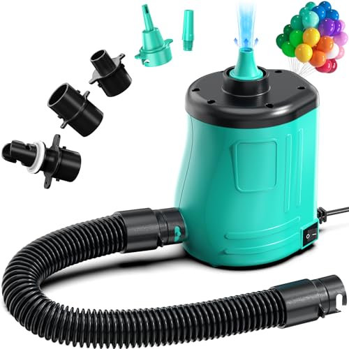MAACOULD Electric Air Pump for Inflatables: Air Mattress Pump for Pool Floats Boat Balloons for Quick-Fill Inflator/Deflator - 400W 110V AC Inflator for Camping Travel Party Outdoor Home Summer