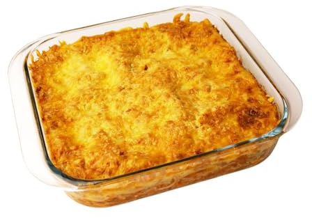 CGNWEEPS 9×9in Square Glass Baking Dish, 2.4QT Glass Baking Pan, Baking Dishes for Oven