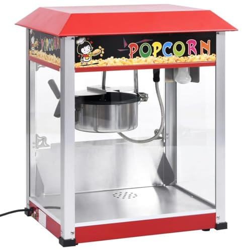 Willood Máquina para Hacer Palomitas de Maíz con Olla de Teflón Fabricante Cocina Profesional Calentamiento Comercial Doméstico Cine 1400 W