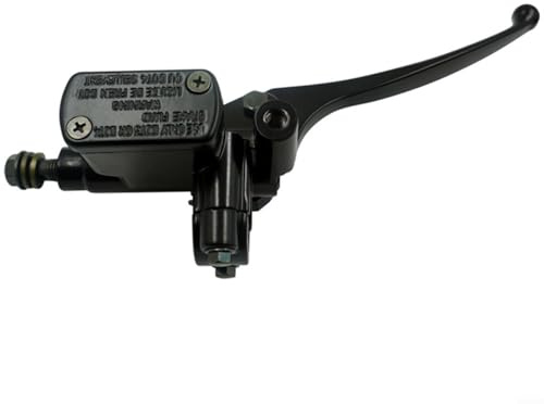 EXTRWORY - Bomba de freno de motocicleta de 22 mm, cilindro maestro delantero hidráulico, palanca de aleación de aluminio, color negro, compatible con ATV, moto de tierra, scooter, para motociclistas