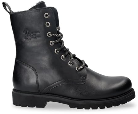 Panama Jack Botas de Combate de Cuero Impermeables Frisia Para Mujer