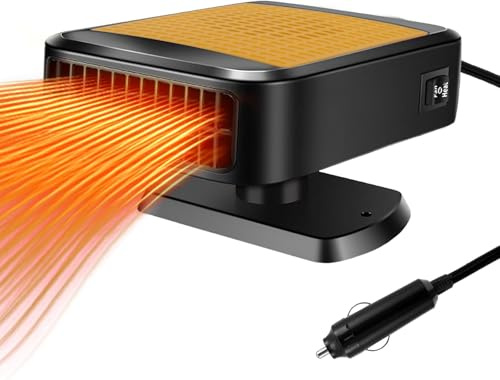 WEQNGIU Riscaldamento per Auto, 12V 200W 2 in 1 Riscaldamento rapido e Raffreddamento, Ventola, sbrinamento, Riscaldamento Portatile per Auto per Il Collegamento all'accendisigari
