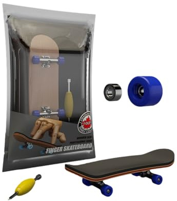 Generico Fingerboard Professionale Italiano - Mini Skateboard da con Ruote PU - Legno d'Acero per Trick e Stress Relief Ragazzi e Adulti Appassionati di Skateboard