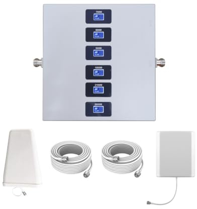 KKBSTR Amplificador 5G Amplificador Señal Movil Doméstico, 6 Bandas B1(N1)/B3(N3)/B7/B8/B20/B28(N28), Mejora tu 2G/3G/4G/5G