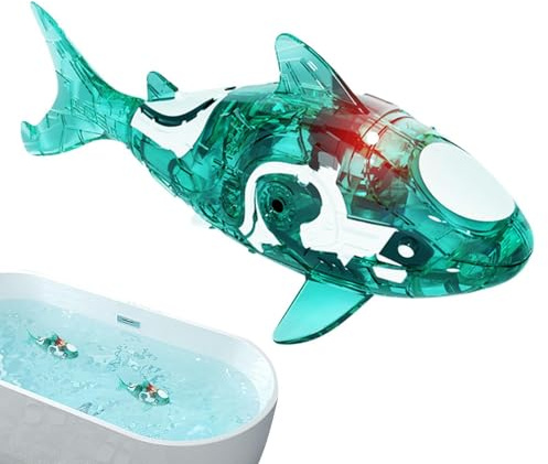 Générique Poisson Robot Jouet – PP Activé par L’Eau Réaliste Nageur | De Bain Automatiques Robotiques | Animaux Flottants Interactifs Moment du Lavage Piscines Aquariums Jeu Sensoriel Et USA