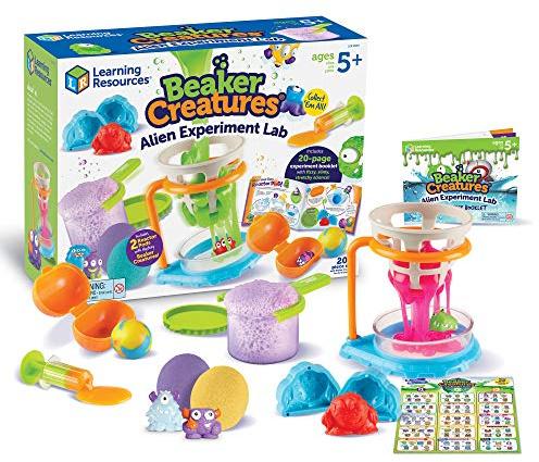 Learning Resources Beaker Creatures Alien Experiment Lab, 18 Piece Set, Ages 5+,Science Exploration, Science Kit for Kids, Fun Science Experiments for Kids