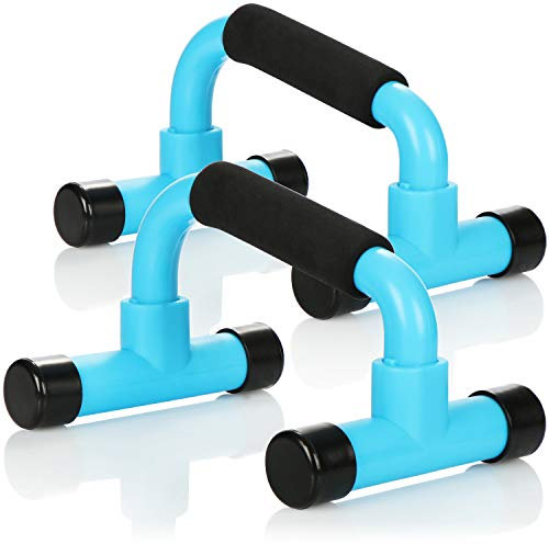 com-four® 2x Liegestützgriff - Expander Sport - Brust-Expander - Expander für Fitness Zuhause - Trainingsgerät für die Muskulatur von Brust, Armen, Schultern, Beinen
