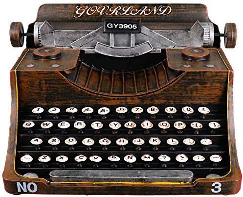 IMIKEYA 1stk Druckerhandwerk Musik Box Typ Schriftsteller Kinder Schreibmaschine Manuelle Miniaturschreibmaschine Schreibmaschine Maschine Typ Wrighter Büro Metall Schmiedeeisen