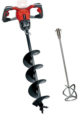 Einhell Akku-Erdbohrer GP-EA 18/150 Li BL-Solo Power X-Change (Li-Ion, 18 V, bürstenloser Motor, inkl. Erdbohrer Ø 150 mm, Mörtelrührer, Lieferung ohne Akku & ohne Ladegerät)