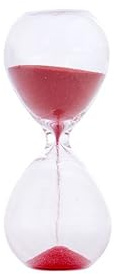 12x Clessidra colore rosso misura 10 cm durata 3 minuti decorazione casa oggettistica timer tempo regalo idea bomboniera