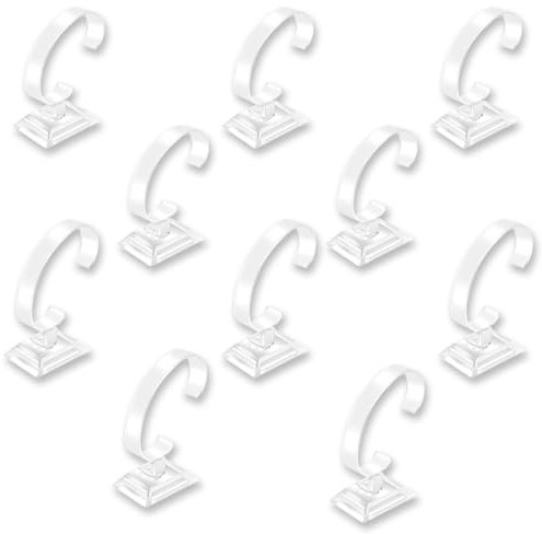 XPEX 10 Pièces support montre,Présentoirs à Montre, Supports de Montre Transparents Plastique,Présentoir Support Présentation Vitrine pour Homme Femme Montre Rangement de Bijoux