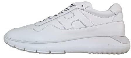 Hogan Skor herr sneakers interactive3 HXM3710CP50LE9B001 vitt läder, Vit, 41.5 EU