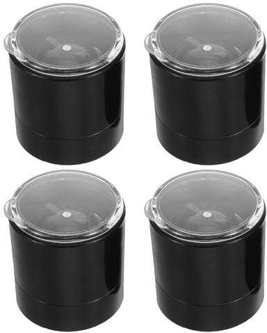 LOPUNER 4 st lock till manuell salt- och pepparkvarn - lock till kvarn, till kökskvarn, justerbar grovlek för kryddflaska - till saltkvarn - tillbehör till manuell pepparkvarn (flaska ingår ej)