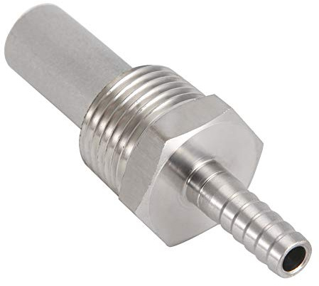 OEBUAFI Stainless Steel Oxygen Stone, 0.5 Micron and 2 Micron Diffusion Stone for Carbonating Beer and Oxygenating Wort, with 1/4 Barb Inline Aeration for Homebrew (#1)