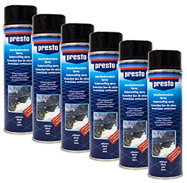 Presto 6X 306017 UNTERBODENSCHUTZ Bitumen VERSIEGELUNG SCHWARZ 500 ml