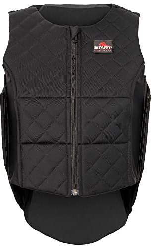 Start FlexCheck Rückenprotektor Reiten, Sicherheitsweste Kinder, Reitweste Damen Sicherheitsweste, Reitschutzweste Kinder Reitpferde Jungen Mädchen, viele Größenoptionen (Erwachsene S, Schwarz)