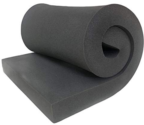 AKTRADING 5 cm H x 76 cm B x 183 cm L CertiPUR-US certifierad gummiskumdyna (sätesutbyte, möbelark, skumvaddering, akustisk skumark)