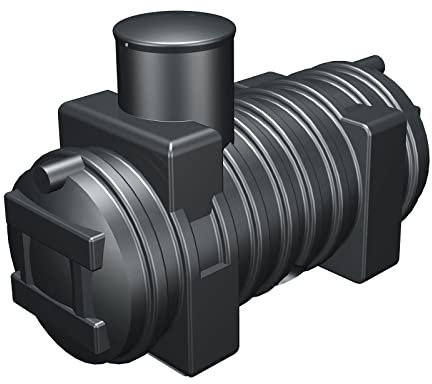 GreenLife Abwassertank Sammelgrube 1000 Liter inkl. Kontrollschacht DN 500 mit DIBt-Zulassung - Abwassersammelgrube, Fäkalientank, Abwassergrube