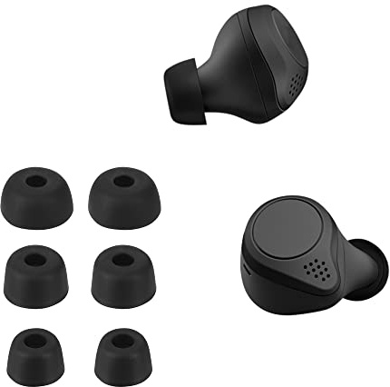 kwmobile 6X Polster kompatibel mit Jabra Elite 7 Pro/Elite 7 Active - 3 Größen - Silikon Ohrstöpsel In-Ear Kopfhörer