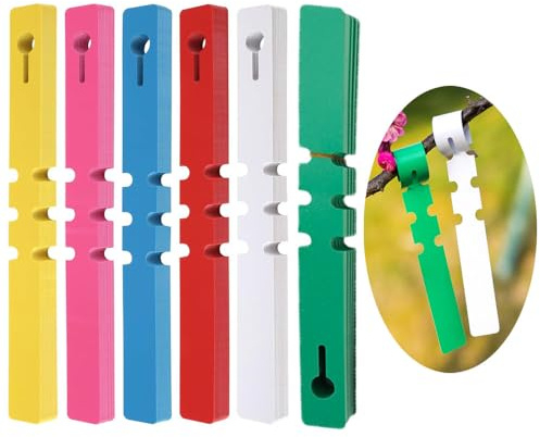 Changyeah 120 targhette per piante, etichette per piante, etichette per piante, resistenti alle intemperie, per interni ed esterni (6 colori)