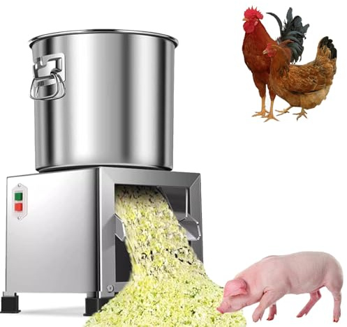 Picadora de verduras eléctrica comercial, procesador de alimentos de alta resistencia de 2800 RPM, molinillo de acero inoxidable de 1800 W con 4 cuchillas, apto for la preparación de alimento