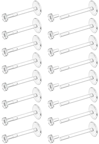 Dochais 18G 16G Transparente Labio Barras Studs Piercing Retenedores