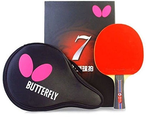 Butterfly B702FL Shakehand Table Tennis Racket | China Series | Powerful Carbon Blade and Rubber Combination with Racket Case | Recommended for Intermediate Level Players