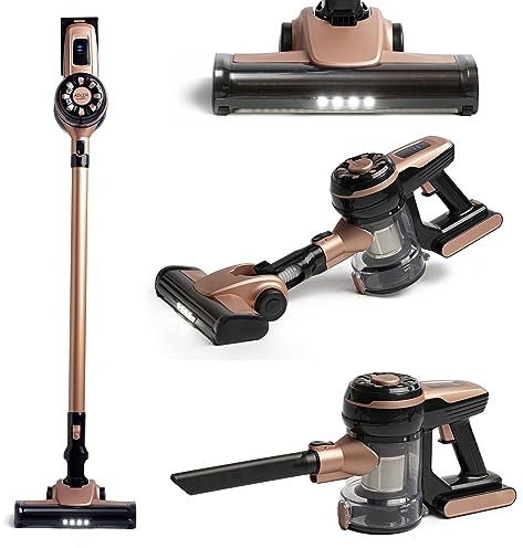 Adler AD 7044, Aspirapolvere Verticale Senza Fili, professionale ad alta efficienza, senza sacchetto 250W