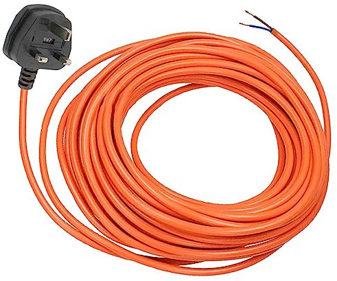 Spares2go 12 Metre Cable & Lead Plug compatible with McGregor Lawnmowers, Strimmers, Trimmers, Hedge Cutters (12m)